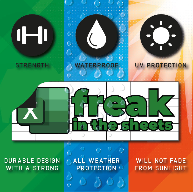 freak in the sheets Car Magnet Bundle Prank - Includes Prank Parking Ticket