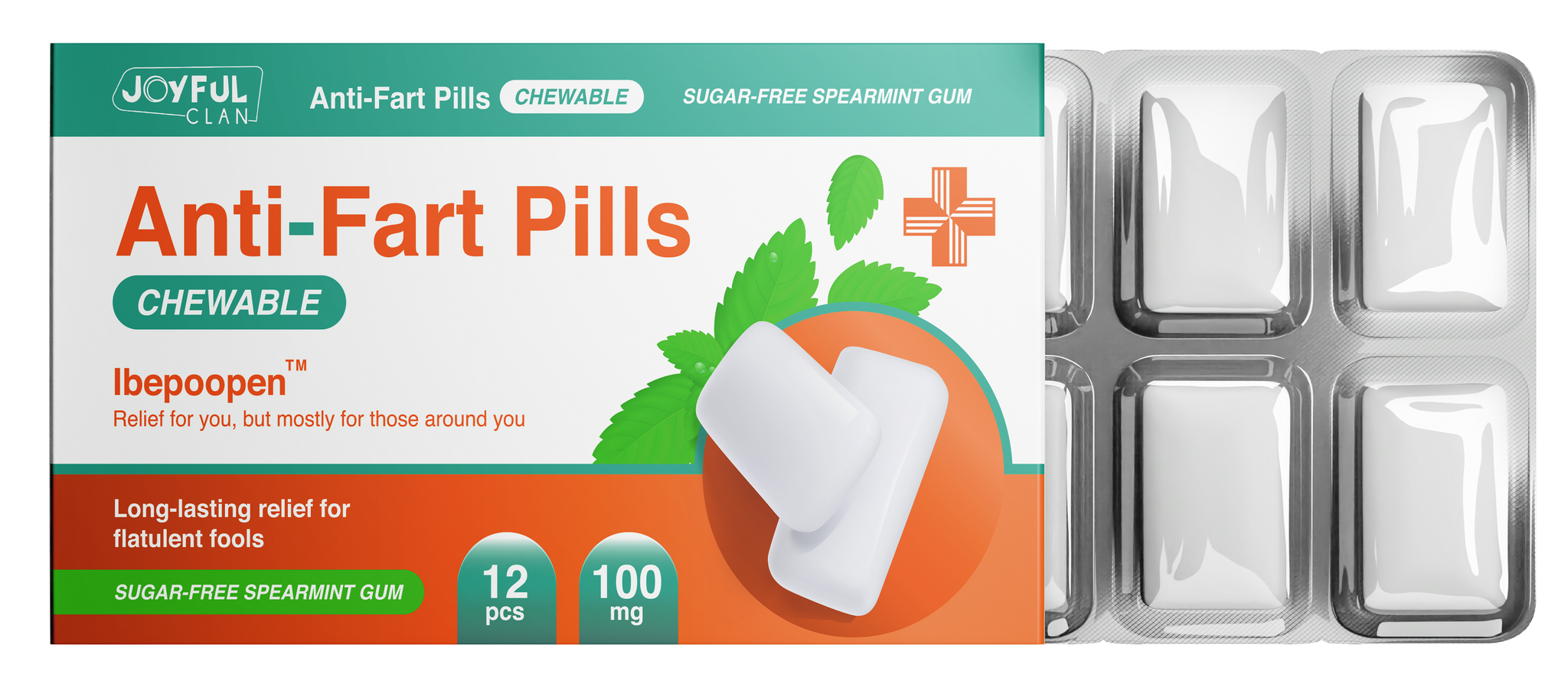 AntiFart Chewing Gum Joyful Clan